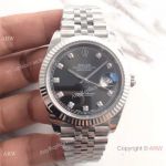 (EW) AAA Rolex Datejust II SS Jubilee Band Rhodium Diamond Dial Watch ETA3255